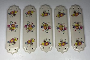 Quinnell Leatherhead - 5 x Placas de Dedo de Puerta Cerámica - Loro Tulipán - 29 x 8 cm - Imagen 1 de 11