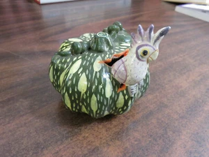 R Miranda Mexico Hatching Squash Pumpkin Emerging Bird Hand Painted Folk Art  - Picture 1 of 8