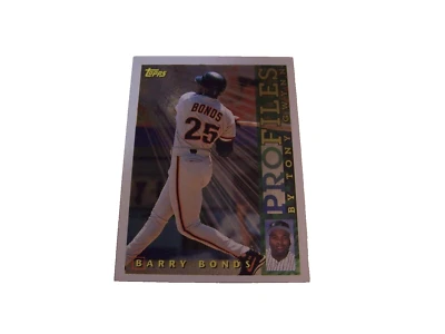 Barry Bonds Topps Card #NL-03 Profiles By Tony Gwynn - Image 1 of 2