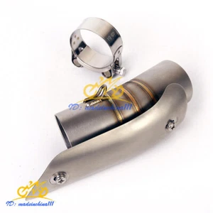 Tubo medio de escape deslizante para Suzuki GSXR1000 2012-2020 tubo de enlace de conexión media - Imagen 1 de 4