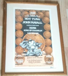 RAR!!!! 1975 Rick Griffin *PROFESSIONELL GERAHMT* SIGNED POSTER *TOP* - Bild 1 von 3