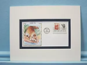 Great American Wildlife - the Raccoon & First Day Cover of its own stamp - Picture 1 of 1