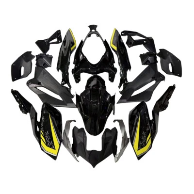 Black Yellow Fairing Kit for Kawasaki Z400 2018 2019 2020 ABS Plastic Bodywork Foto 1 de 4