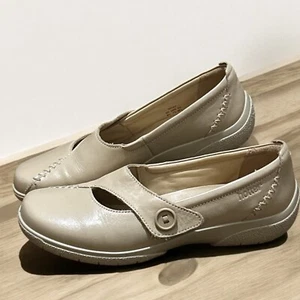Hotter Schuhe Dizzy Mary Jane Damen UK 5,5 beige flache bequeme Concept Court - Bild 1 von 6