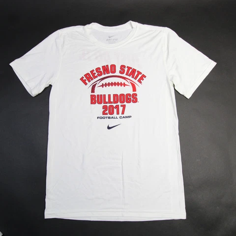 Fresno State Bulldogs Nike Dri-Fit Short Sleeve Shirt Men's White/Red New Cover