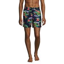 LANDS' END Swim Trunks SHORTS Size: LARGE New SHIP FREE Regular 6 Inch Volley