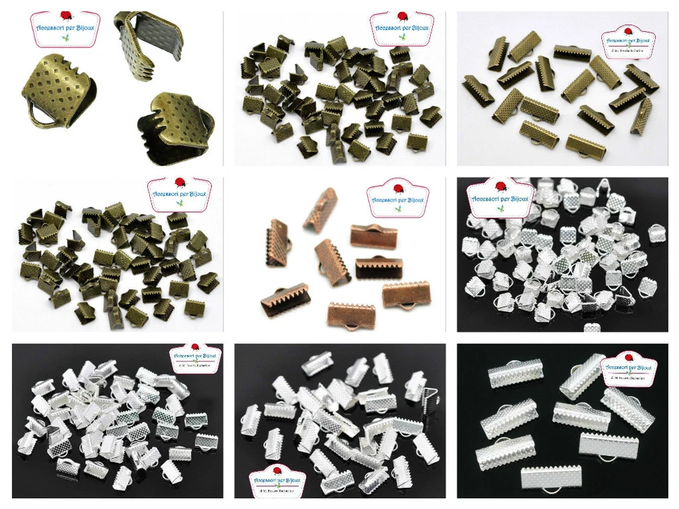 Capocorda Fermanastro Dentati Bronzo Argento e Rame per Creazioni - Immagine 1 di 1