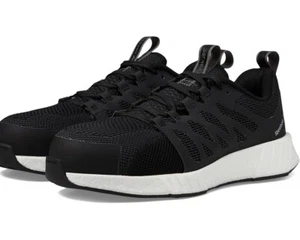 Reebok Work Fusion Flexweave RB413 Womens 11.5 Black Composite Toe Shoes ZPO2247 - Picture 1 of 12