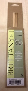 3.25mm Brittany Birch Double Point Knitting Needles 10" Set Of Five Knit A Round - Picture 1 of 2