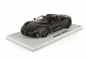BBR 1/18 MASERATI MC20 CIELO MATT BLACK & DISPLAY CASE-Limited 40pcs - Picture 1 of 8