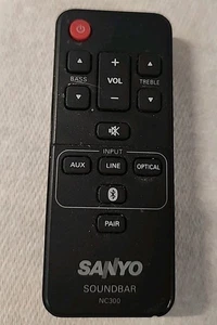 Original Sanyo Fernbedienung NC300 Soundbar - Bild 1 von 4