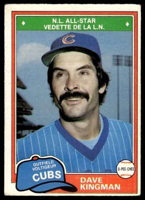 1981 O-Pee-Chee Dave Kingman Chicago Cubs #361 - Image 1 of 2