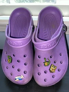 Crocs Pantoletten Sandalen lila Mädchen Gr. 3 - Bild 1 von 6
