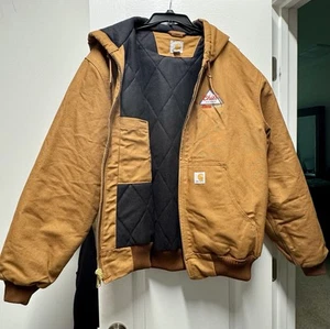 Herren Carhartt Brown Jacke - Gr. L Coors Light Chill Harder Embroidered NEU - Bild 1 von 6