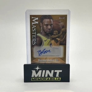 Bronny James Jr Masters Topps Finest Gold Auto/50 - Imagen 1 de 5