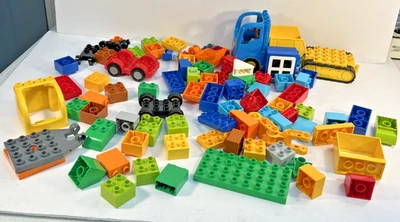 Lego Duplo Case And Assort Pcs approximately 80+ pcs + Case 14”L x7”w X 6”H - Image 1 of 4