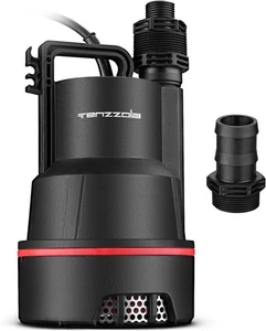 Sumpfpumpe, 1/3 PS 2400GPH Tauchpumpe Nutzwasserpumpe, Thermoplast tragbar - Bild 1 von 6