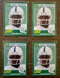 4ct 1989 Score Football Andre Rison Rookie RC Card Lot (#272) - Bild 1 von 1