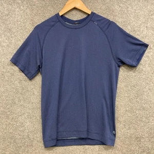 Camiseta Lululemon Para Hombre Talla Mediana Azul Manga Corta Elastizada 15218 - Imagen 1 de 7