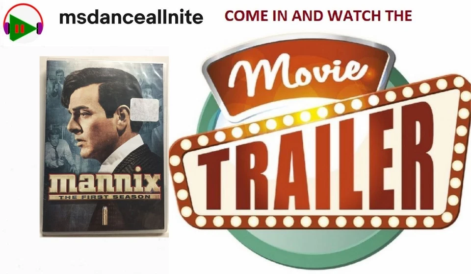 Mannix The First Season (dvd 2008) 6 Disc Set Paramount/cbs TV Show 24 Episodes