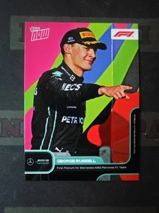 2022 Topps Now F1 George Russell - First Podium for Mercedes AMG F1 Team #010 - Picture 1 of 2