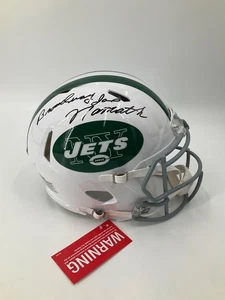 JOE NAMATH NEW YORK JETS SIGNED FULL SIZE AUTHENTIC HELMET JSA WITNESS COA - Picture 1 of 5