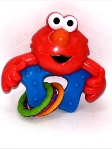Sesame Street BPA baby king  Elmo Baby Rattle Rings Toy 0-18 Months Infant - Picture 1 of 2