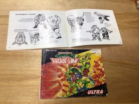 Teenage Mutant Ninja Turtles 2 II: Arcade - Nintendo NES - Damaged MANUAL ONLY