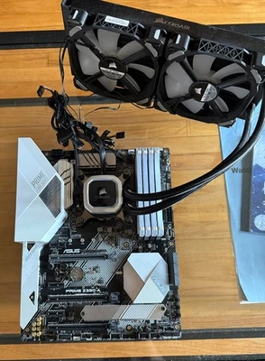 Intel i5-9600k + ASUS Z390-A MB + 32GB RGB + Corsair CPU Water Cooler / LGA1151 - Image 1 of 3