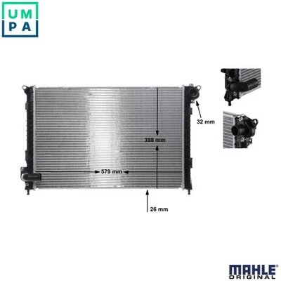 RADIATOR ENGINE COOLING CR 983 000S FOR MINI W10 B14 A 1.4L W10 B16 A 1.6L 4cyl - Image 1 of 4