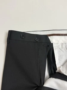 Canali New Label Anzughose einfarbig schwarz Größe 40 #229 - Bild 1 von 7