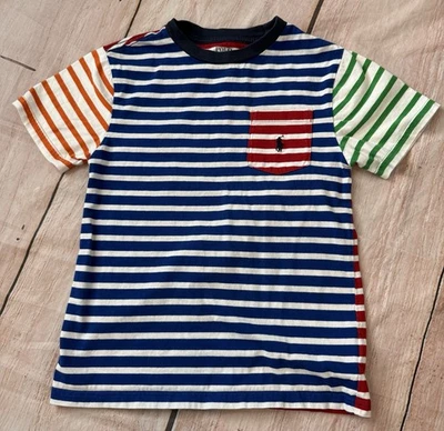 Polo Ralph Lauren Boy's Striped Cotton T-shirt Size 8 Small Color block - Image 1 of 3