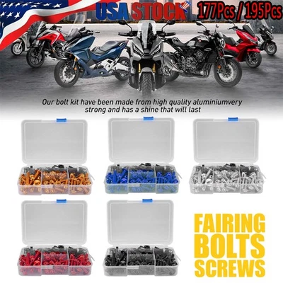 Kit completo de pernos de carenado sujetadores tornillos aptos para BMW S1000RR S1000R 2009-2021 Foto 1 de 4