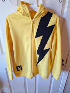 Pokémon Amarillo Sudadera con Capucha Chaqueta Niños X-Grande Cremallera Pikachu con Bolsillos - Imagen 1 de 8