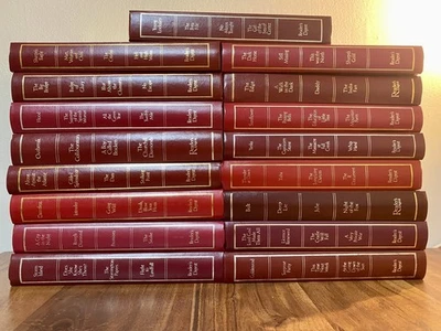 READER'S DIGEST Condensed Books 17 Red Faux Leather Decor Display Shelf Filler - Image 1 of 4