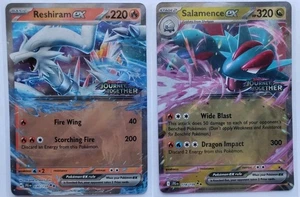 Pokemon Reshiram EX 030/159 & Salamence EX 114/158 Journey Together Stamped! - Bild 1 von 1