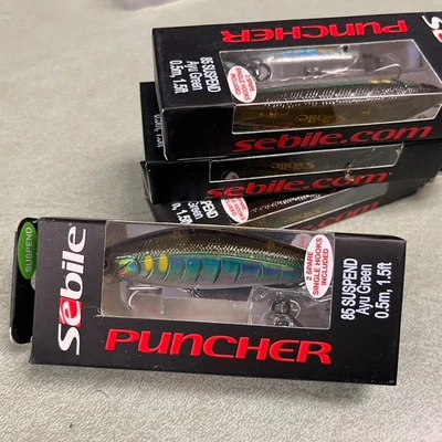 Señuelo de pesca 4-Sebile Puncher 85 Suspend Ayu Green .5m / 1.5' Fish Gear 3/8oz Foto 1 de 4