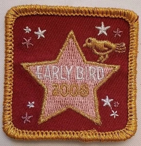 Vintage Girl Scout Early Bird Patch 2008 Badge Star with Gold Border - Picture 1 of 4