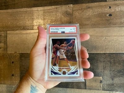 Jalen Rose Topps Chrome Card VTG 2004 Lebron James PSA 6 NBA Toronto Raptors 55 - Image 1 of 4
