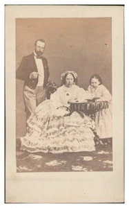 S8840/ CDV Foto  Schweden, Königsfamilie ca.1870 - Bild 1 von 2