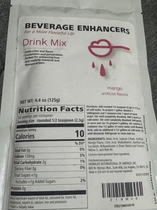 Beverage Enhancers Drink Mix Mango Natural And Artificial Flavor - Picture 1 of 1
