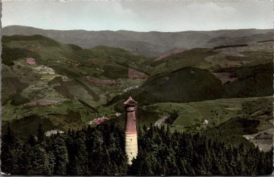 AK Aussichtsturm Hohe Möhr Schwarzwald Blick Wiesental gel. 1963? (2914A36) - Bild 1 von 2