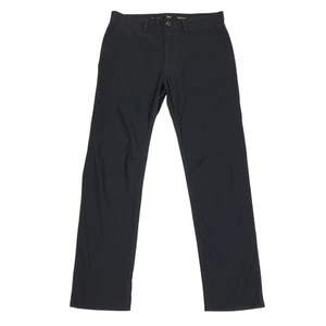 Prana Men's Straight Leg Stretch Chino Pants Size 34 34X32 Black - Picture 1 of 10