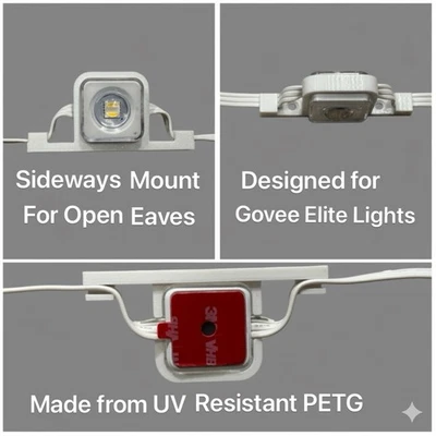 Govee Elite боковое крепление для фар открытых карнизов или забора H705 - Изображение 1 из 2