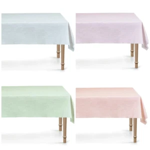 Premium Disposable Tablecloth for Events | Blue Pink Purple Green 180x120cm - Picture 1 of 9