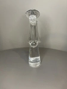 SIGMA - Crystal Angel Figurine Clear 24% Lead 9" Tall Solid Wings- Made in Japan - Picture 1 of 7