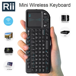 Upgraded Genuine Rii X1 Mini Wireless Keyboard + Touchpad for Smart Tv Android - Picture 1 of 11