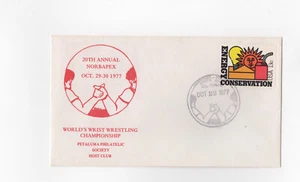 CACHET CAMPEONATO MUNDIAL DE LUCHA DE MUÑECA PETALUMA FILATÉLICA FDI 29 DE OCTUBRE 1977 - Imagen 1 de 1