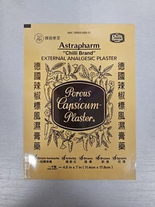 Astrapharm Chilli Brand - External Medicated Plaster - Analgesic Plaster- 4 pack - Picture 1 of 2