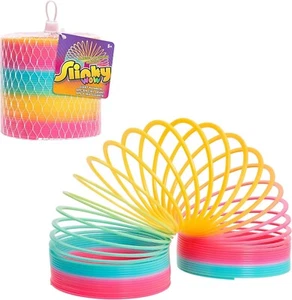 Slinky the Original Walking Spring Toy, 5-Inch Diameter Plastic Rainbow Giant Sl - Picture 1 of 5